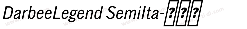 DarbeeLegend SemiIta字体转换